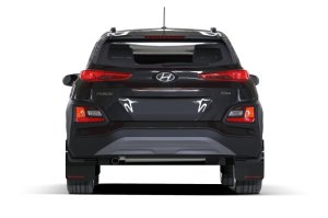Hyundai Kona Mud Flap Kit - Rally Armor - UR - Black - `18-`23